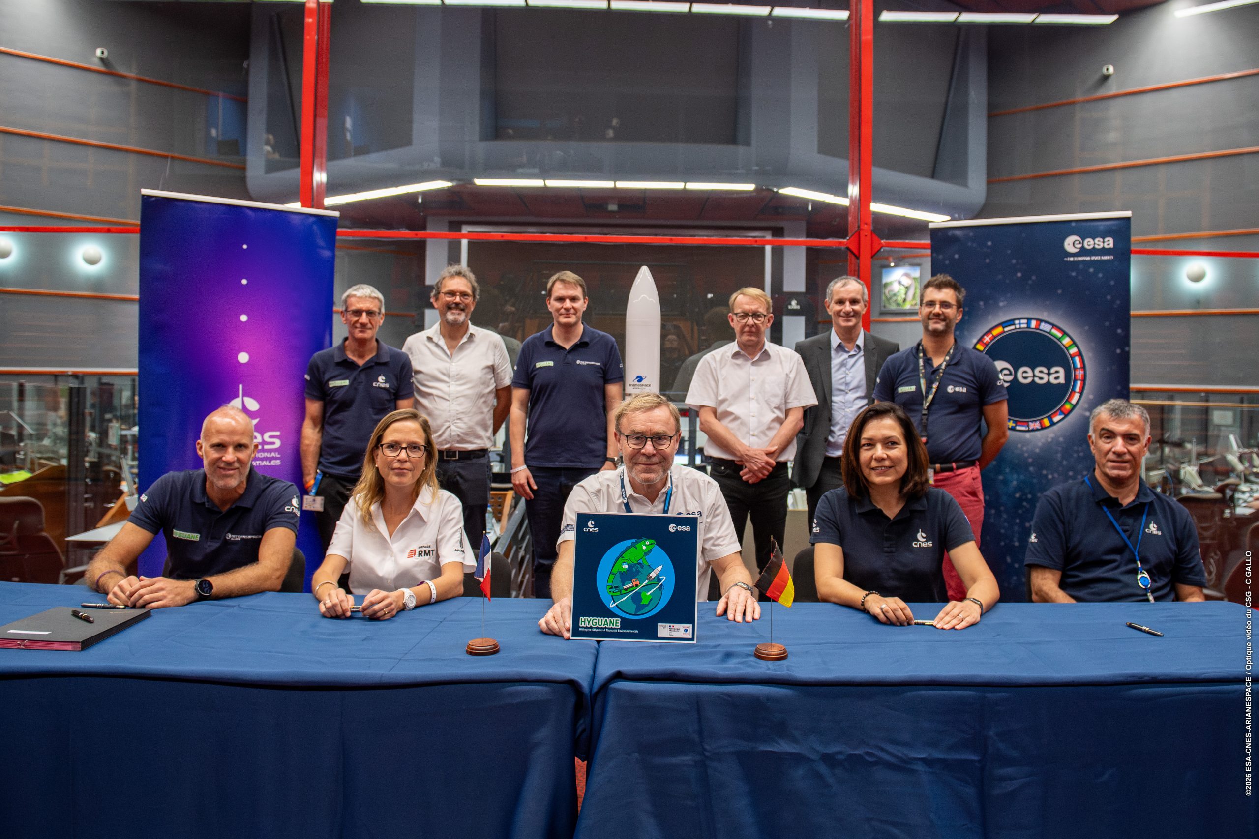 Signature du contrat PV3/Hyguane à Jupiter 2, le 12/02/2026 - DRT CNES 161.